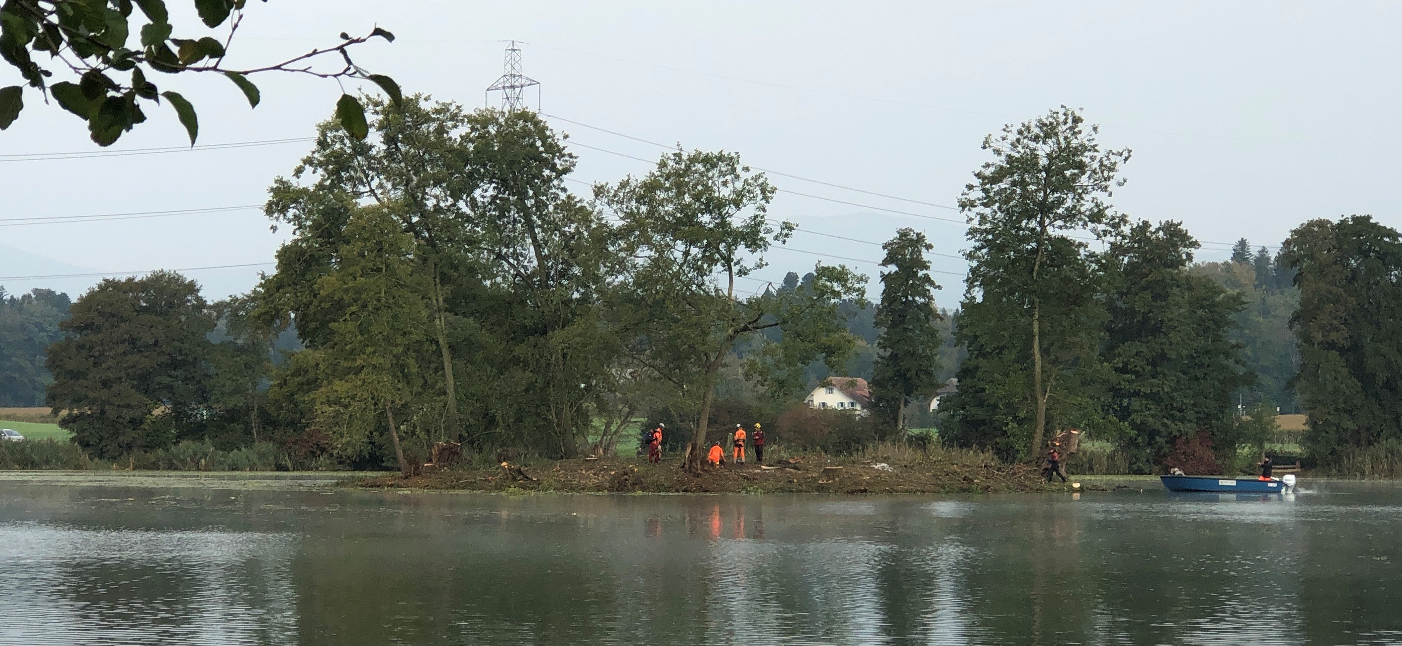 Insel nach der Umgestaltung
